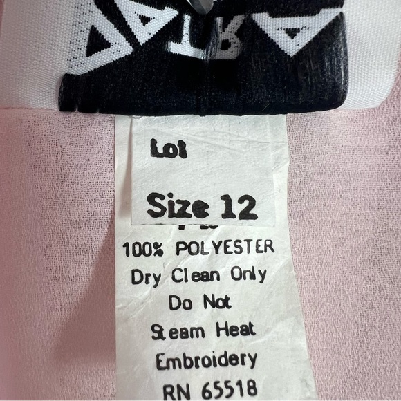 Vintage 80s Patra Sheer Pink Open Robe - Picture 10 of 11